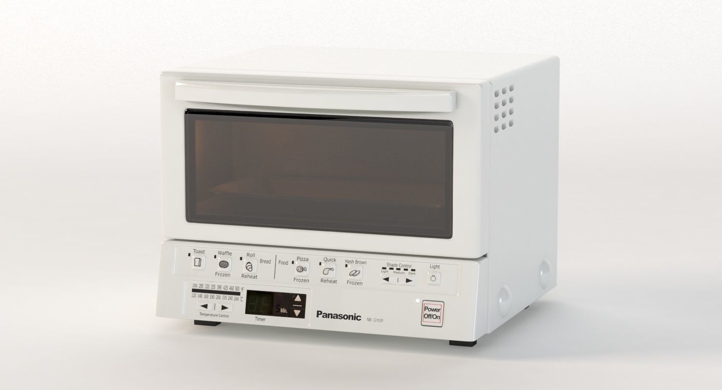 Panasonic Flashxpress Toaster Oven With Double Infrared Heating 3D model_25