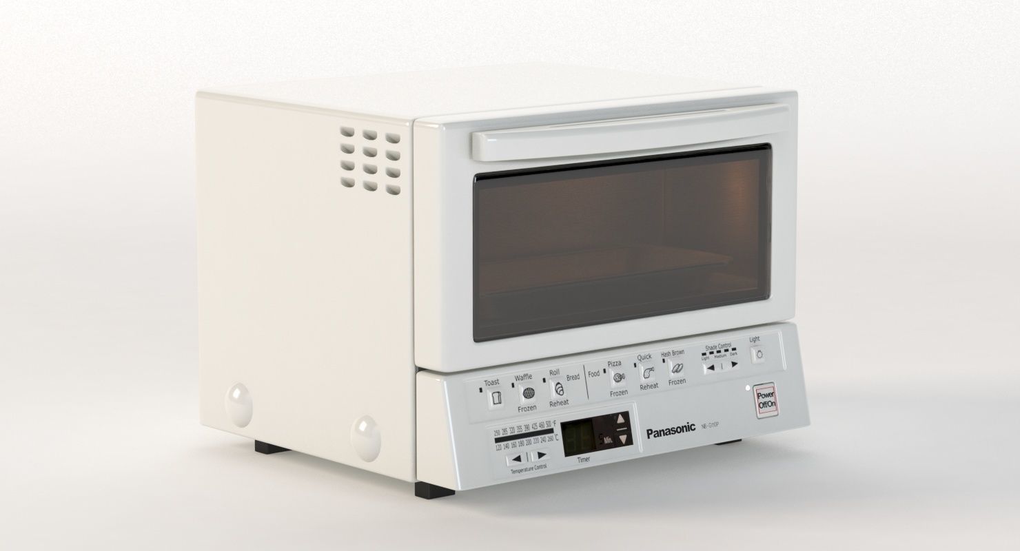 Panasonic Flashxpress Toaster Oven With Double Infrared Heating 3D model_4
