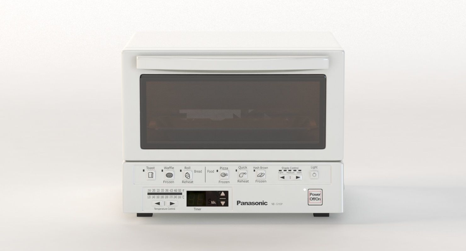 Panasonic Flashxpress Toaster Oven With Double Infrared Heating 3D model_1