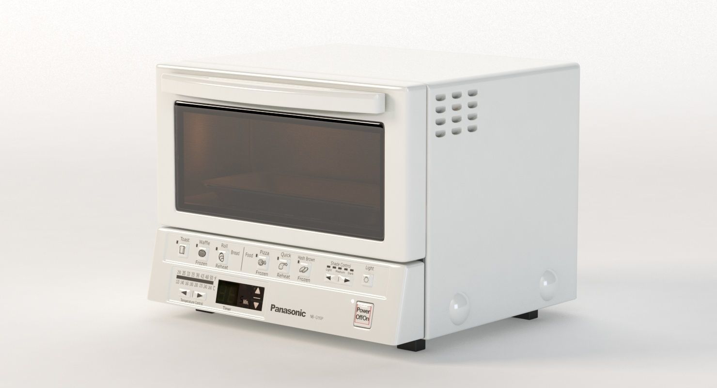 Panasonic Flashxpress Toaster Oven With Double Infrared Heating 3D model_23