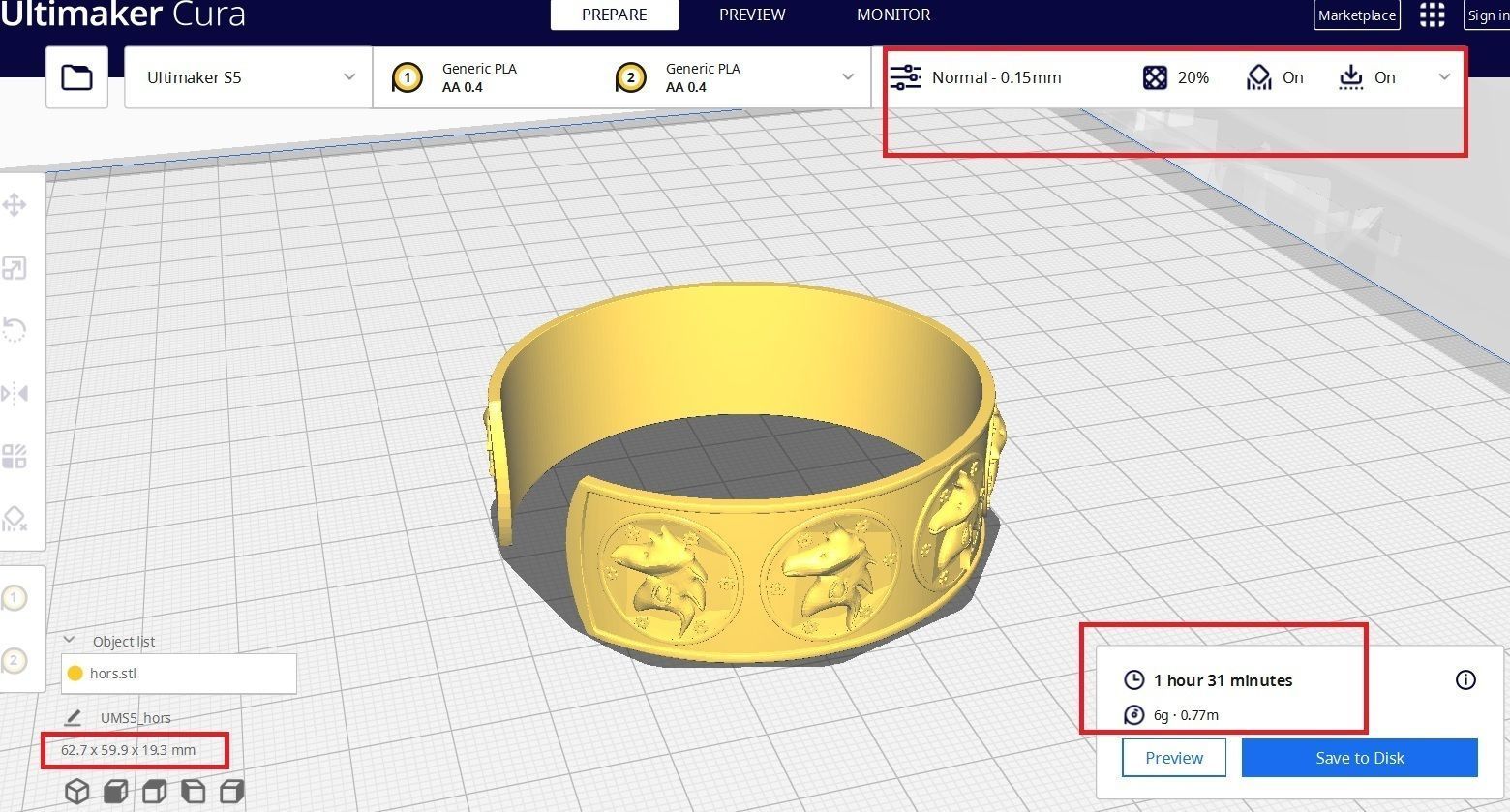  horse Ancient Bracelet STL jewelry 3D print model_14