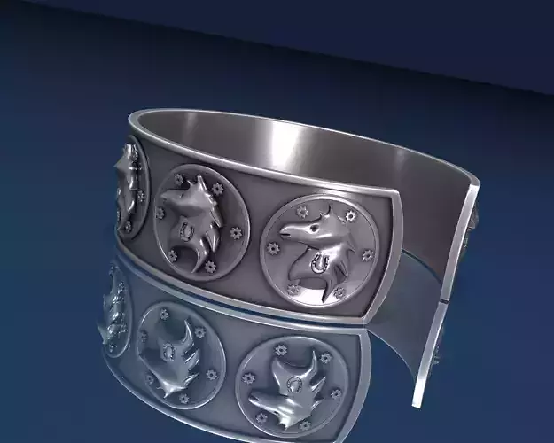  horse Ancient Bracelet STL jewelry