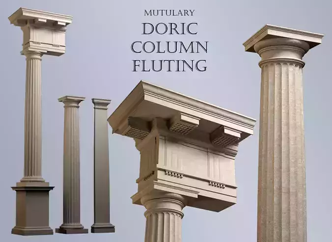 Mutulary Doric column fluting     Vignola