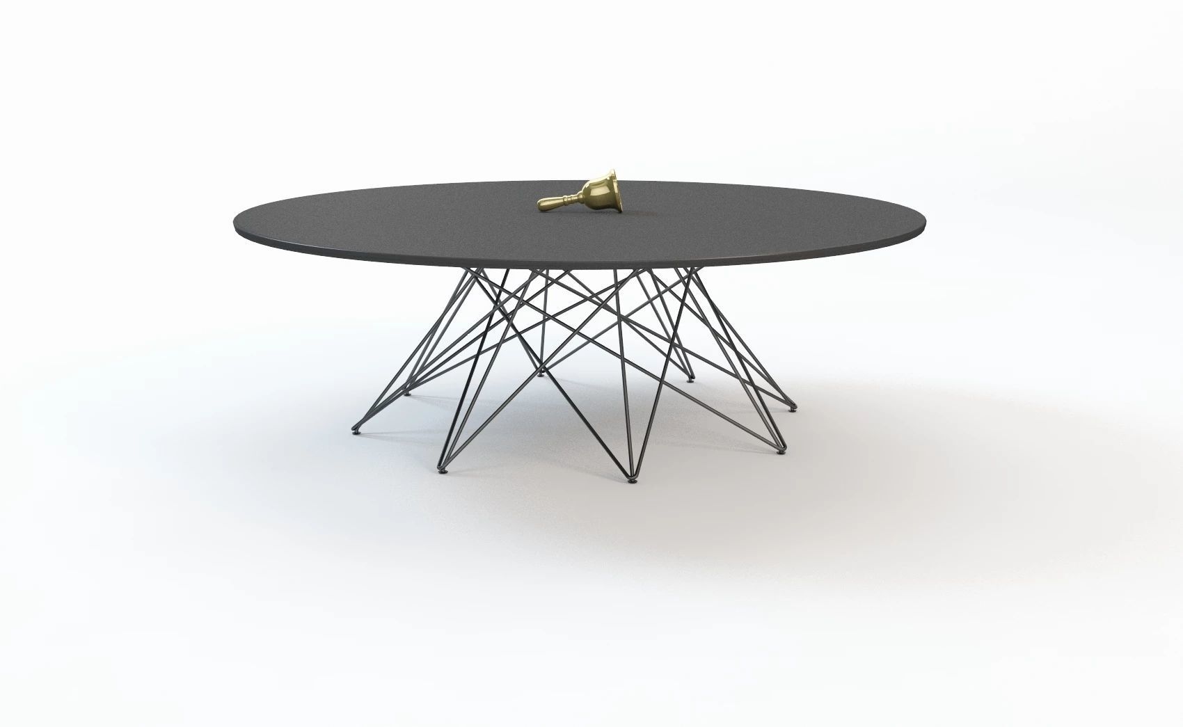 Octa Dining Table Round 3D model_2