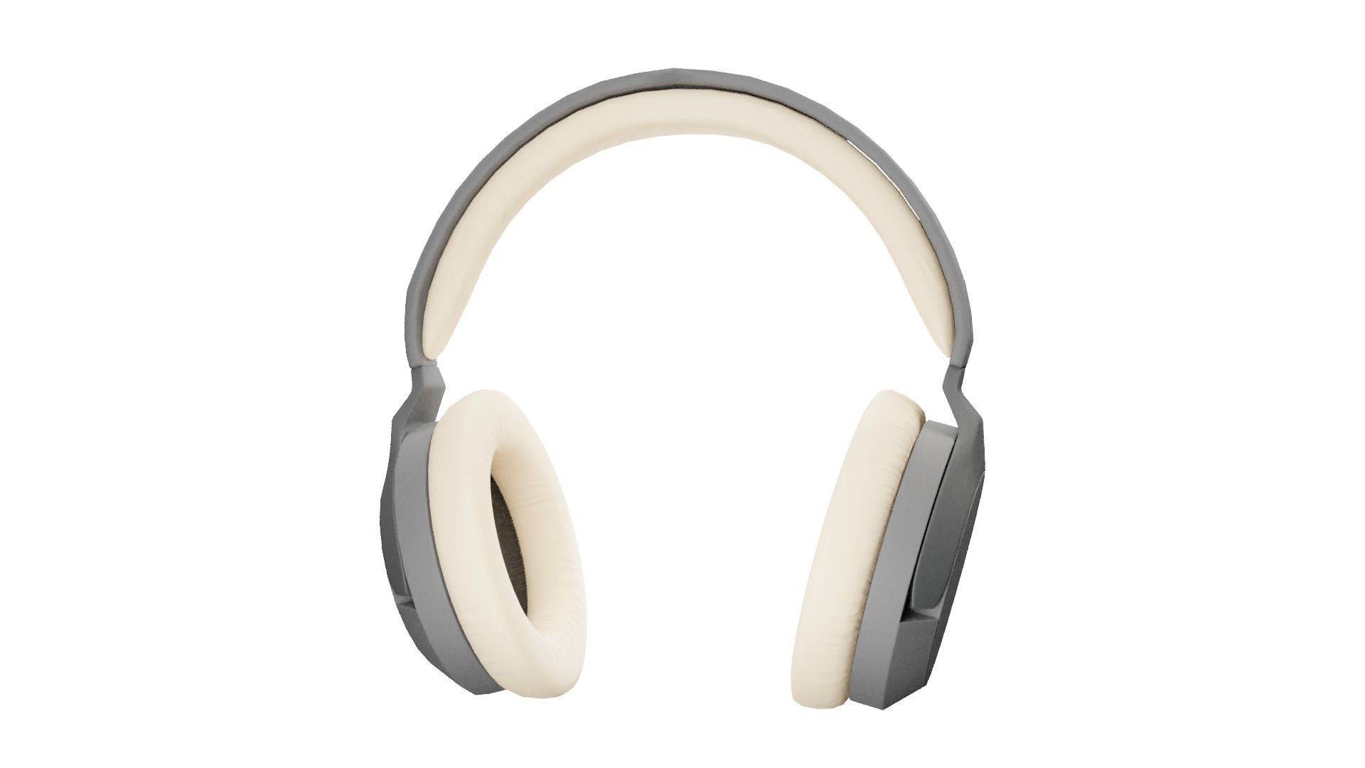 Headphones Low poly Low-poly 3D model_3