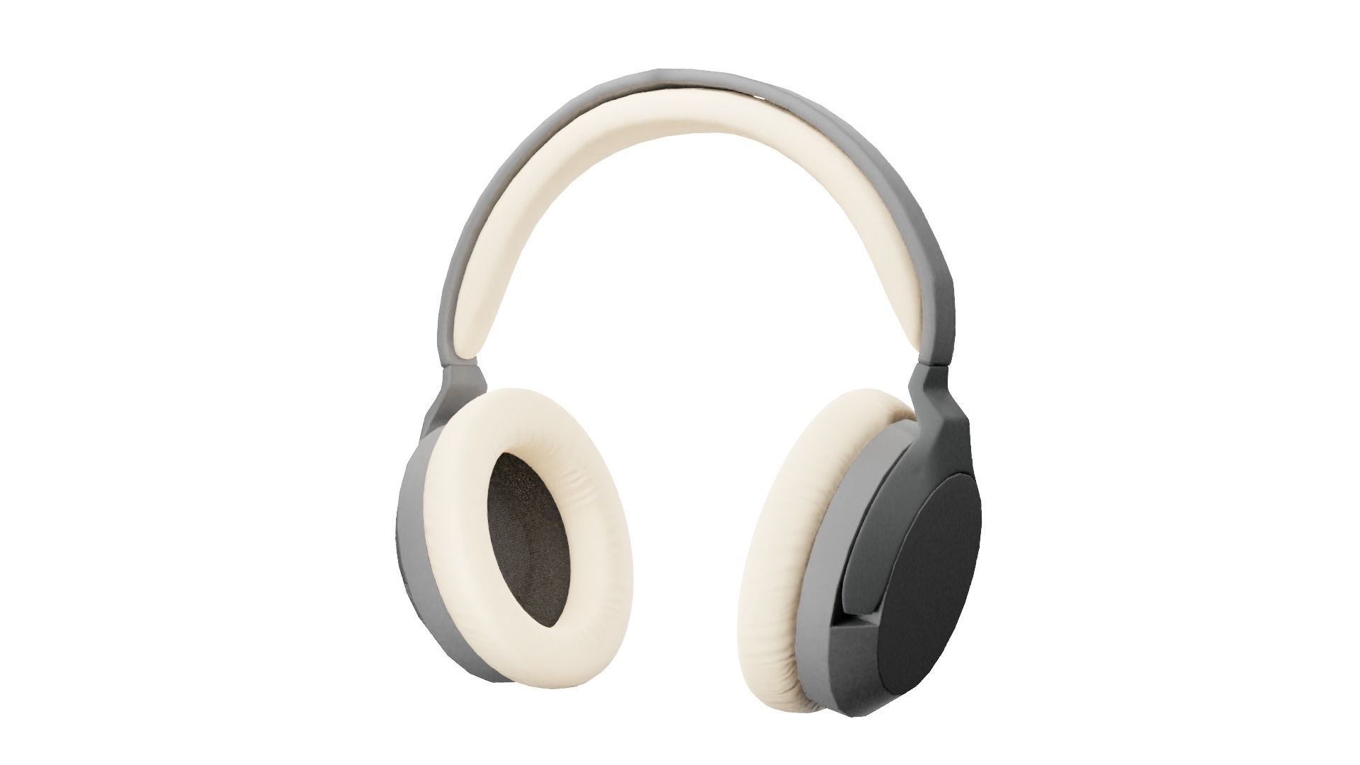 Headphones Low poly Low-poly 3D model_7