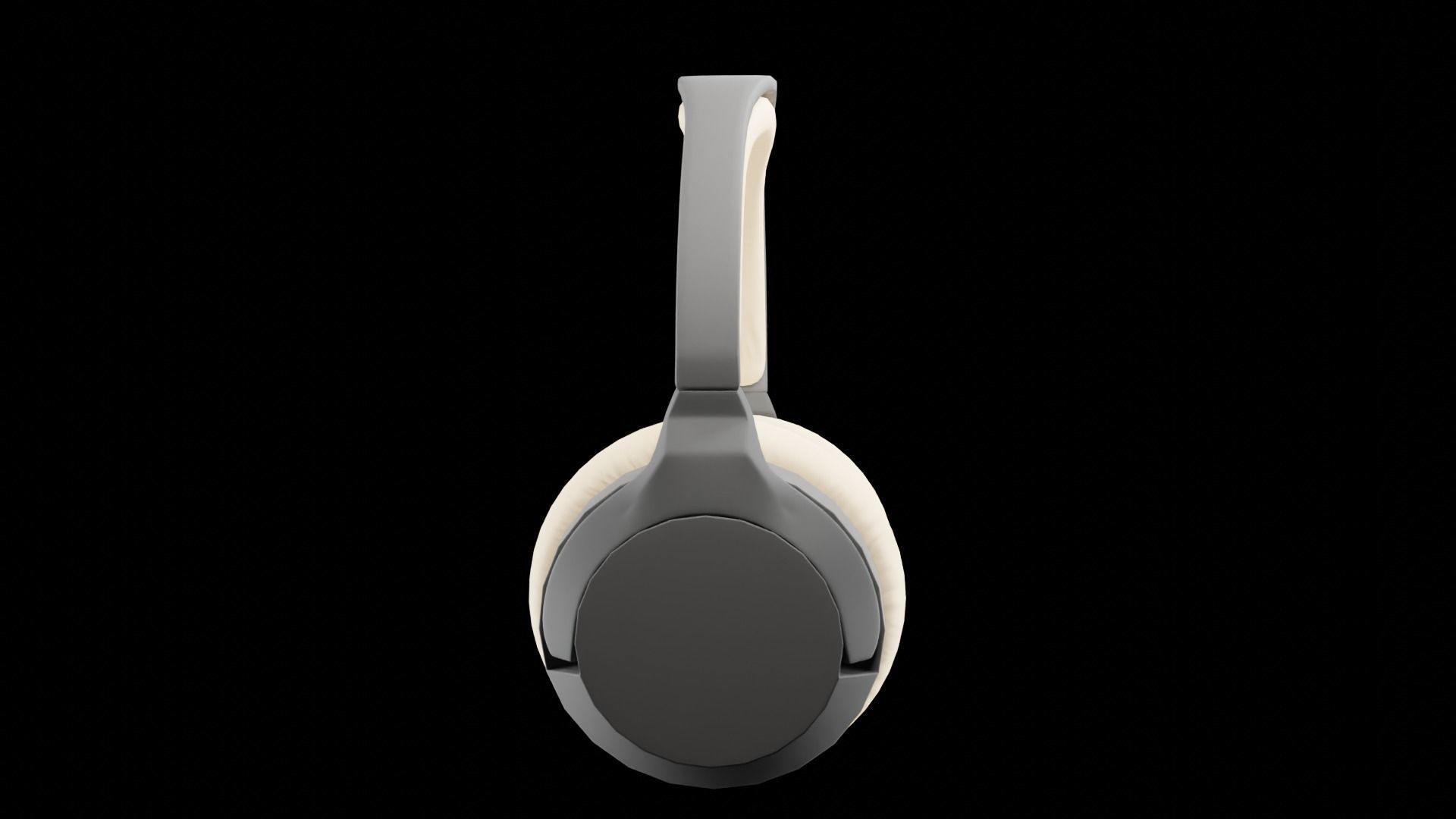 Headphones Low poly Low-poly 3D model_15