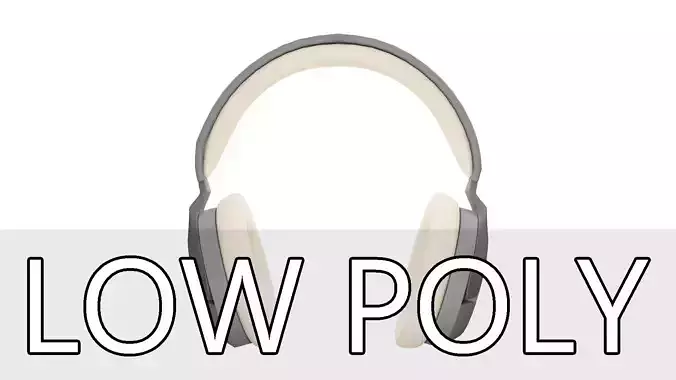 Headphones Low poly