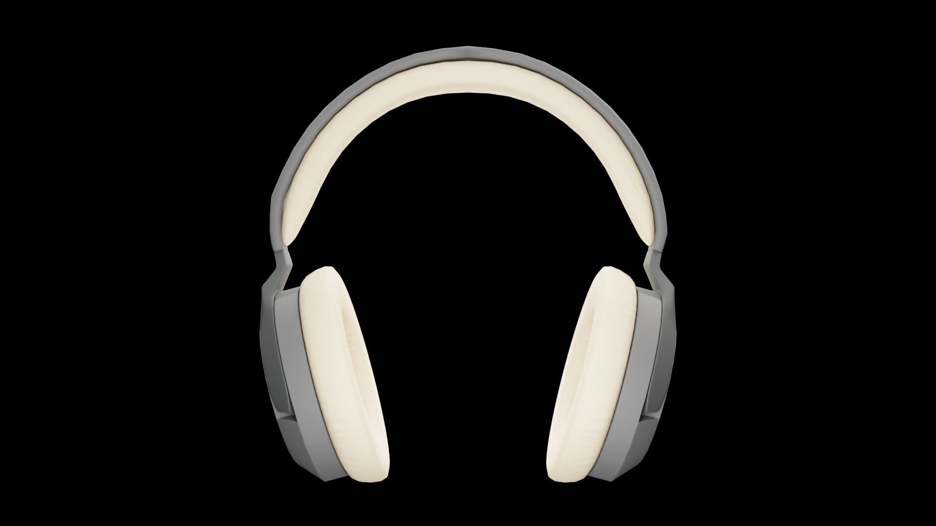 Headphones Low poly Low-poly 3D model_21