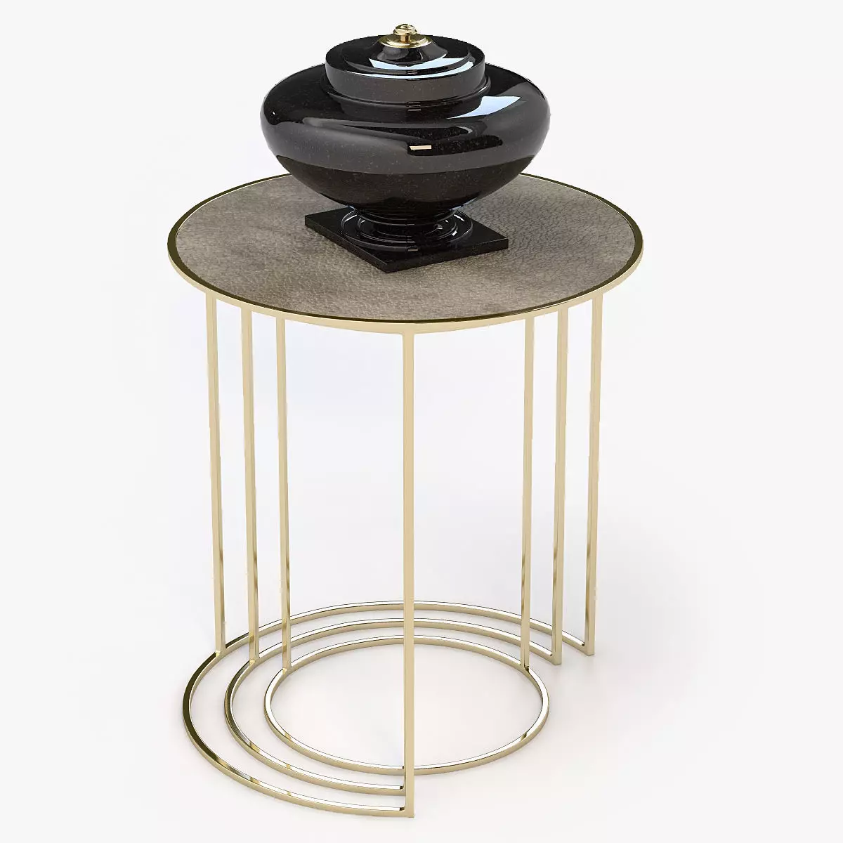 Nest of Round Side Tables 3D model