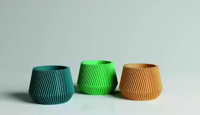 Planter Model-5 3D Print STL File For 3D Printers