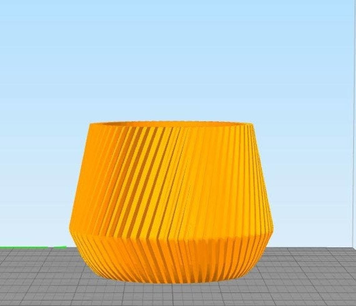 Planter Model-5 3D Print STL File For 3D Printers 3D print model_1