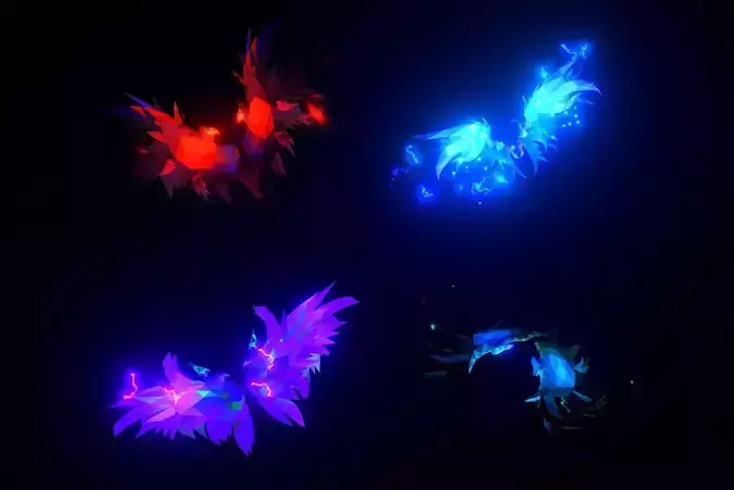 Polygon Wing 3 - Low Poly 3D Art