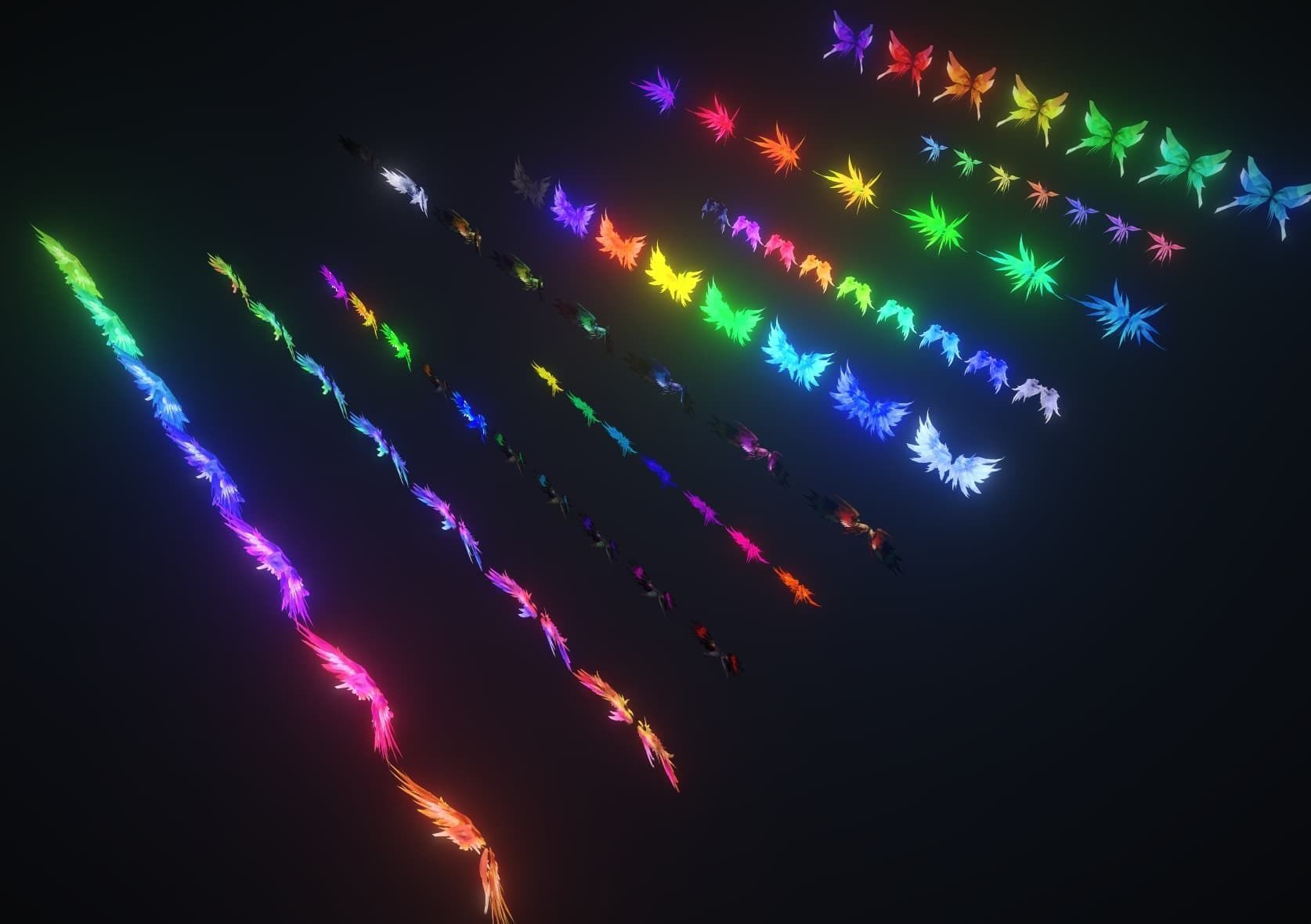 Polygon Wing 5 - Low Poly 3D Art Low-poly 3D model_5