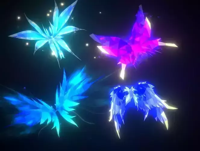 Polygon Wing 5 - Low Poly 3D Art Low-poly 3D model