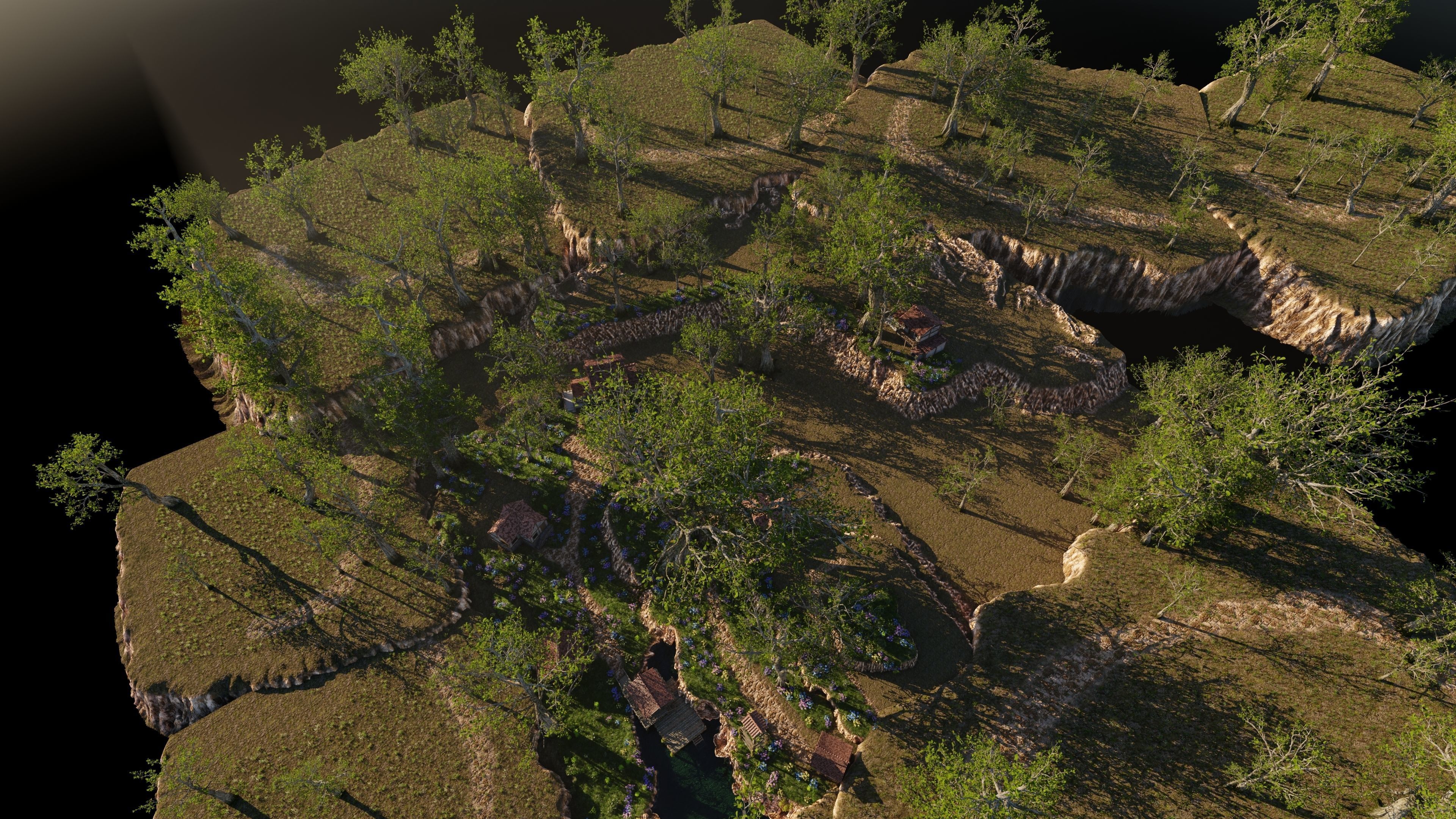Dock Scene 3D model_13