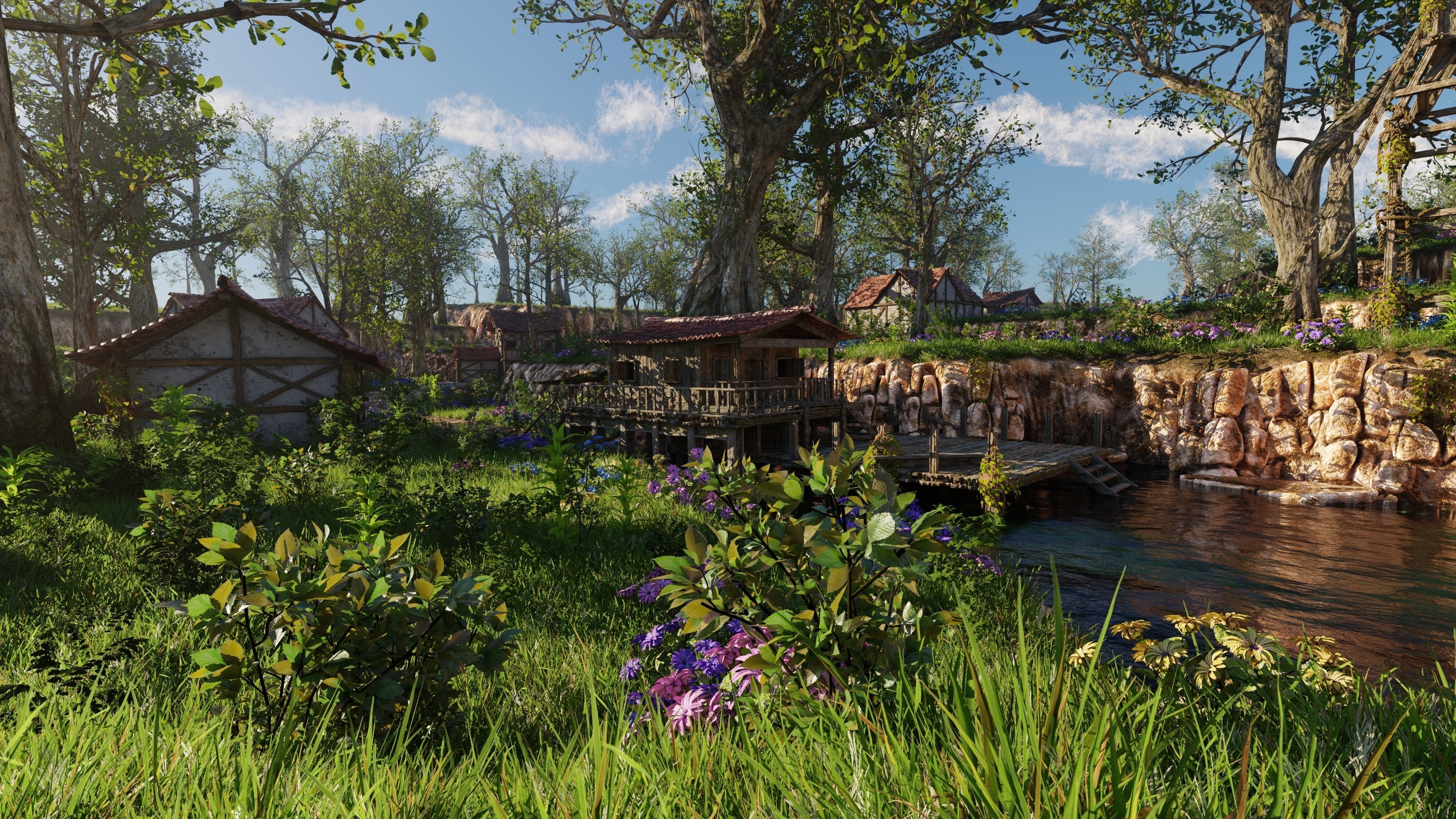 Dock Scene 3D model_1