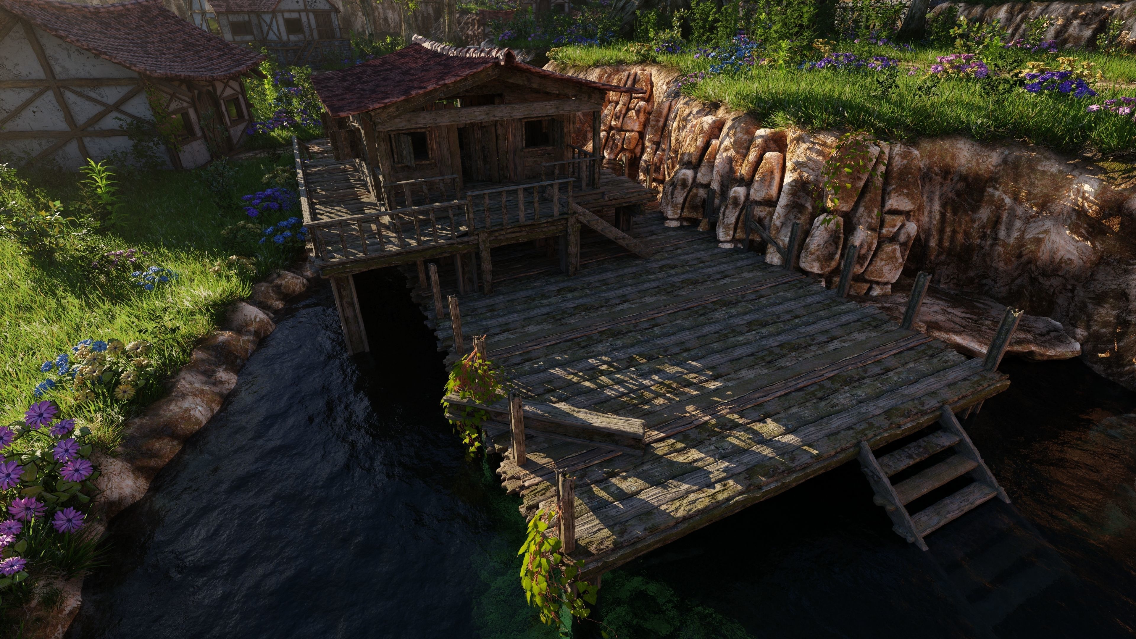 Dock Scene 3D model_8