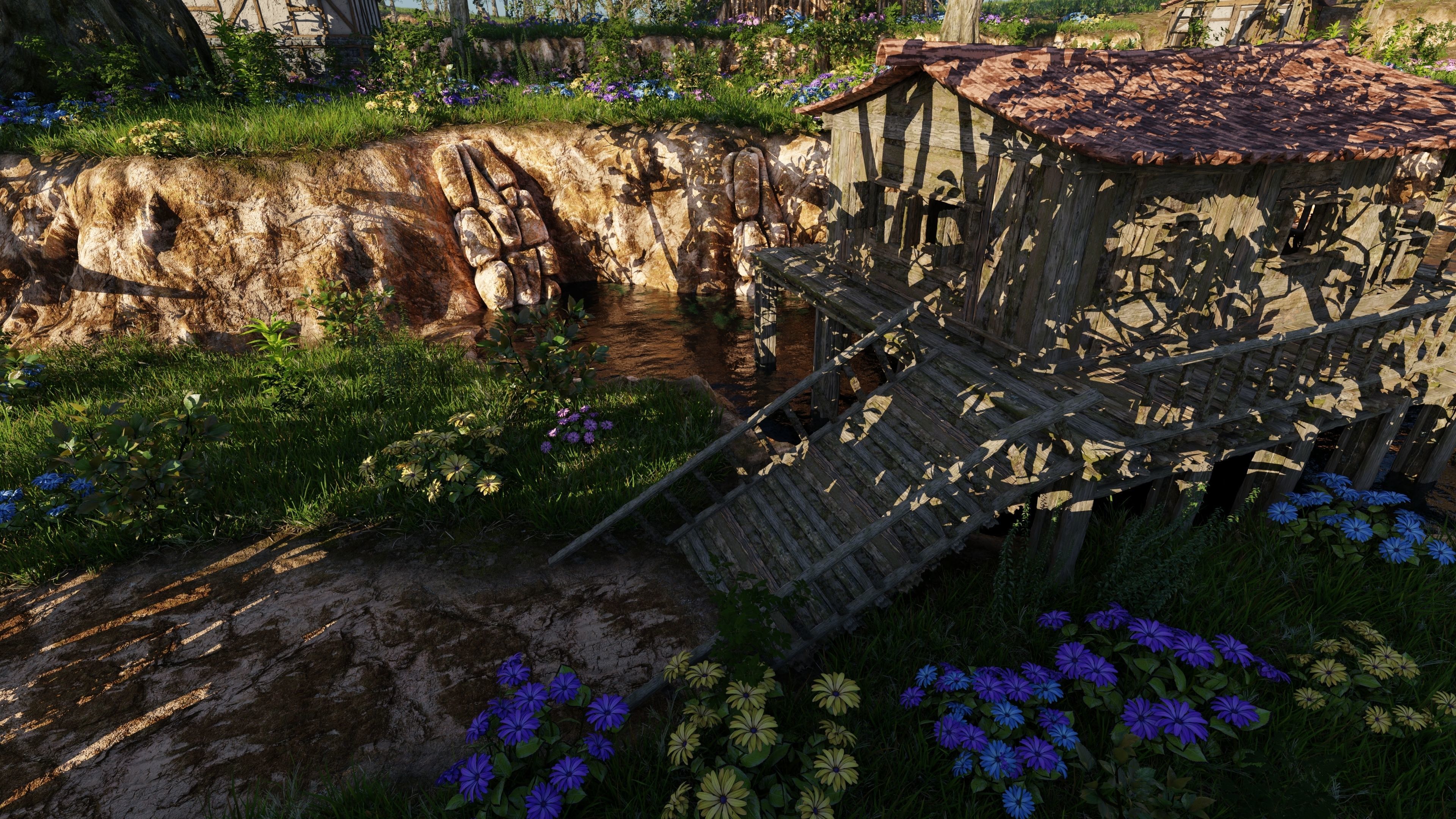 Dock Scene 3D model_10