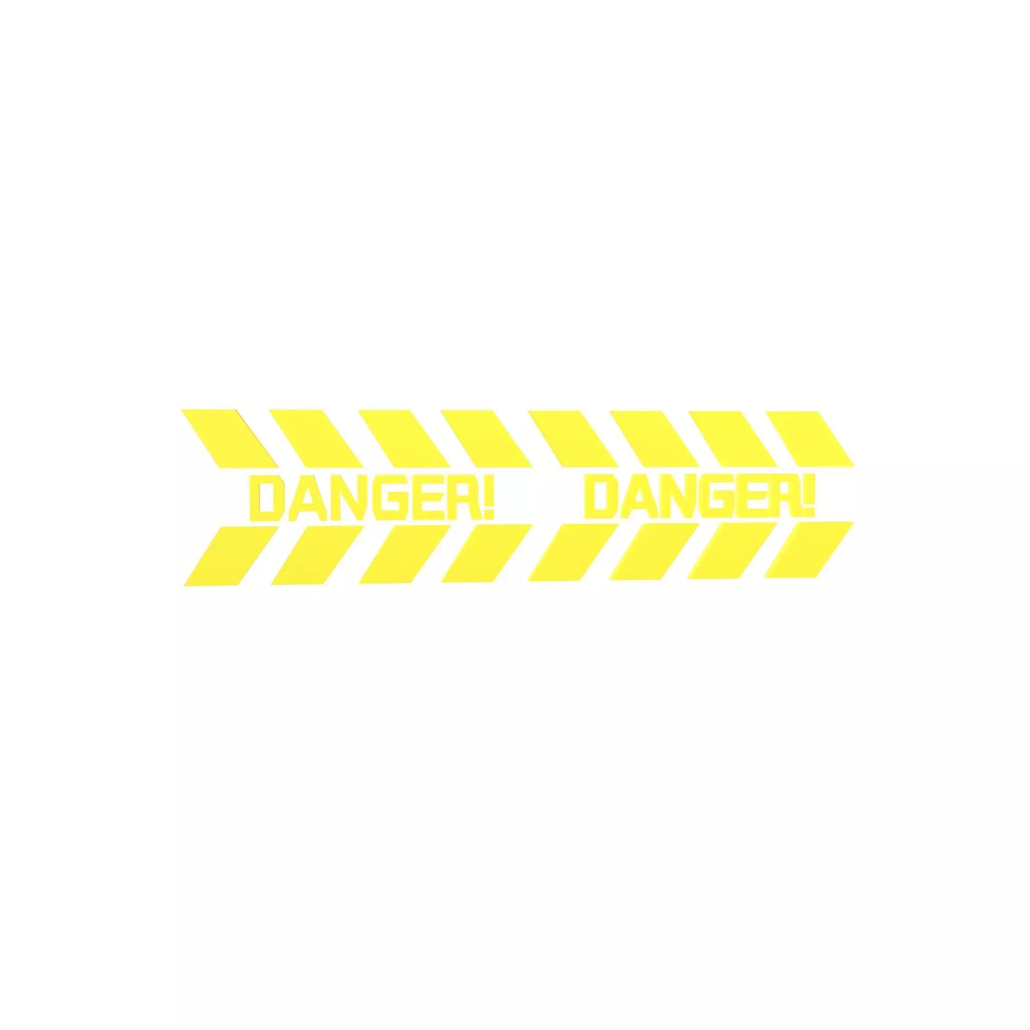 Cyberpunk Future Danger Sign v1 005 Low-poly 3D model_0