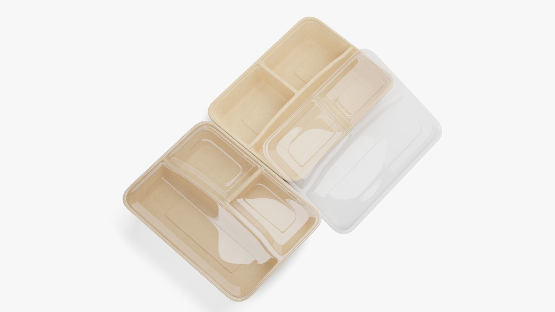Rectangle Meal Prep Container 3D model_3