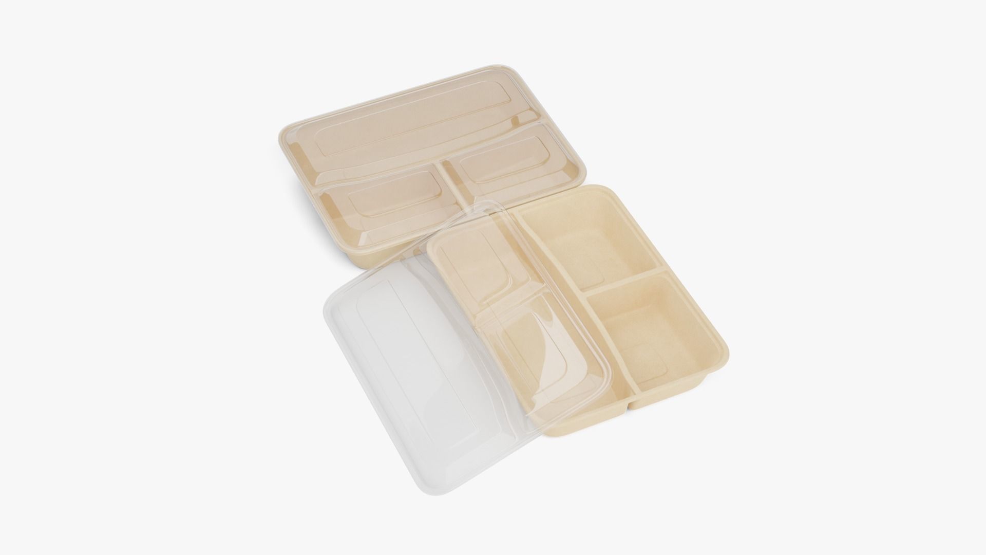Rectangle Meal Prep Container 3D model_4