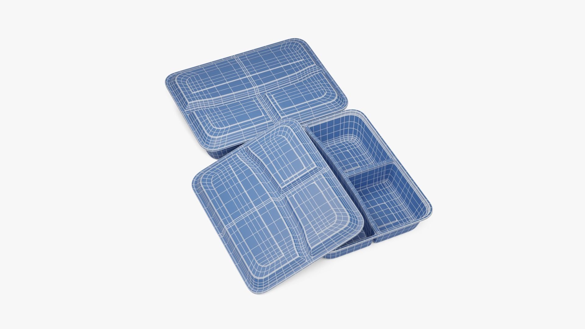 Rectangle Meal Prep Container 3D model_19