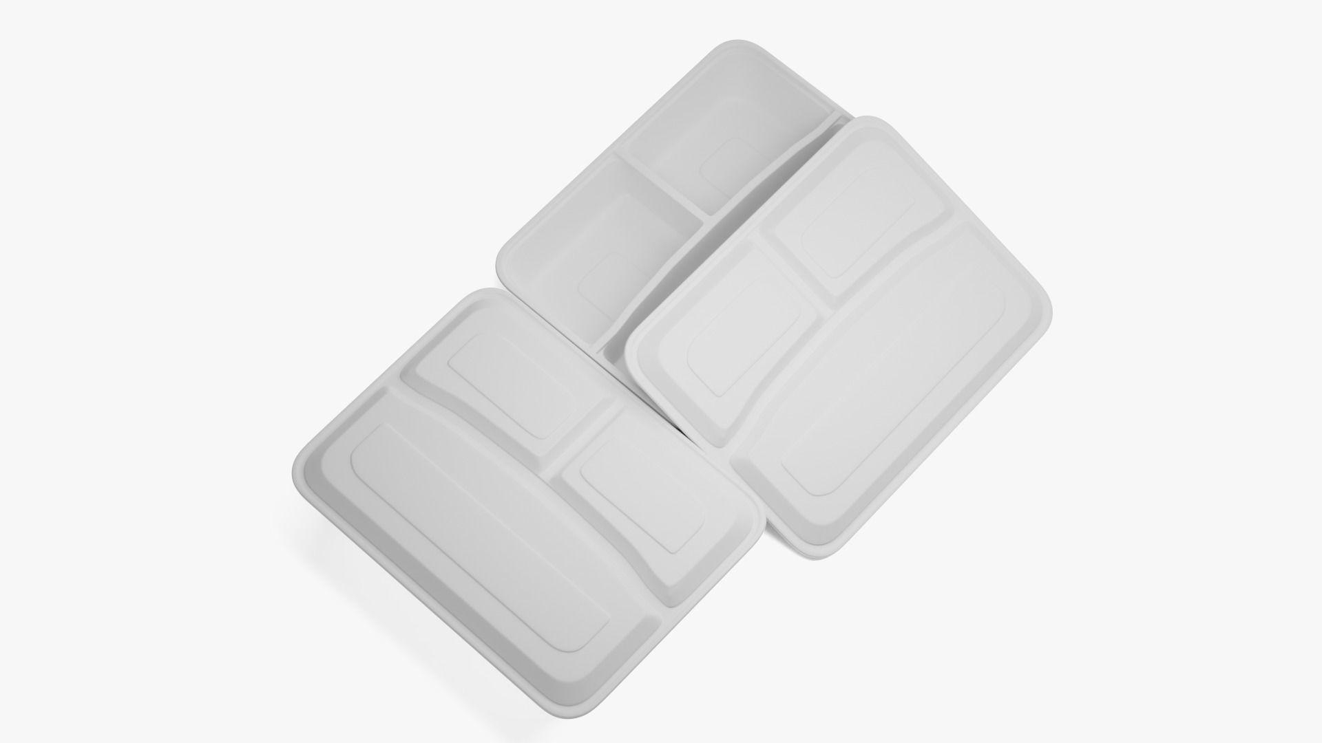 Rectangle Meal Prep Container 3D model_10