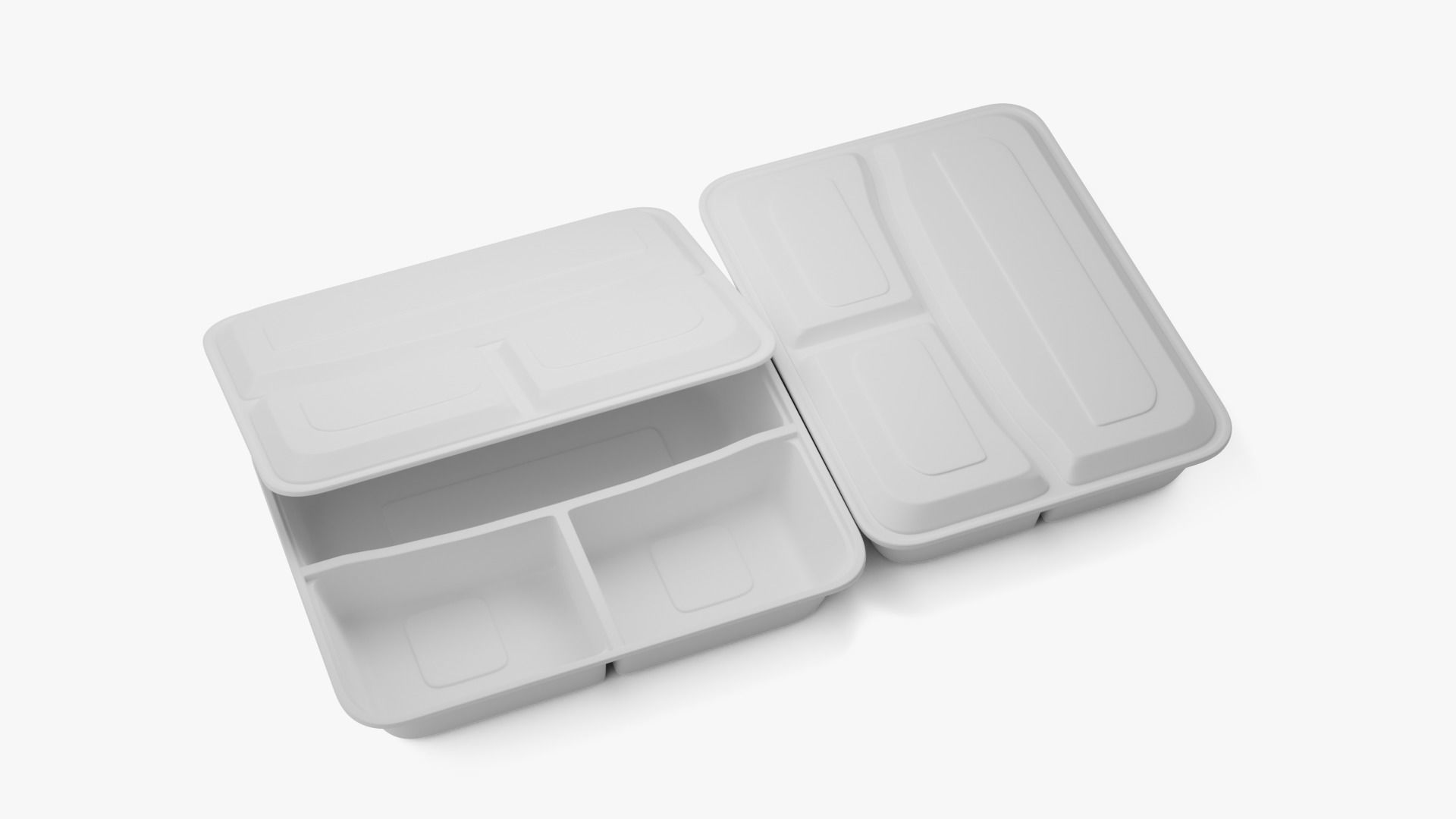 Rectangle Meal Prep Container 3D model_12