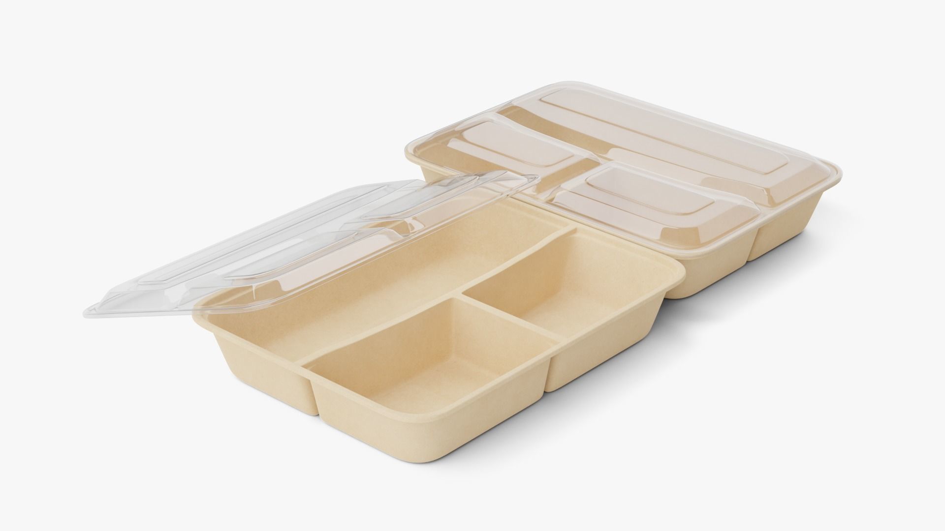 Rectangle Meal Prep Container 3D model_2