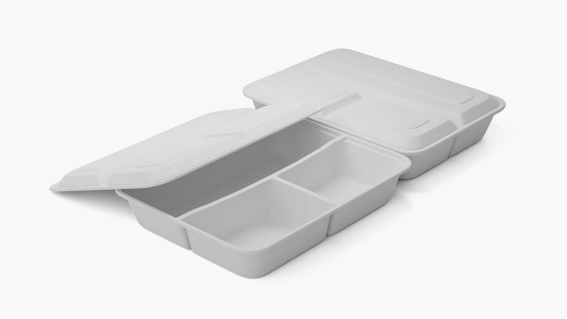 Rectangle Meal Prep Container 3D model_9