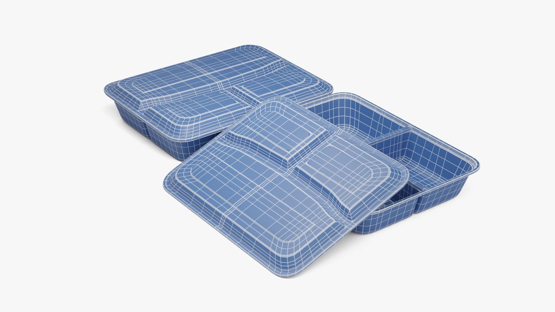 Rectangle Meal Prep Container 3D model_15