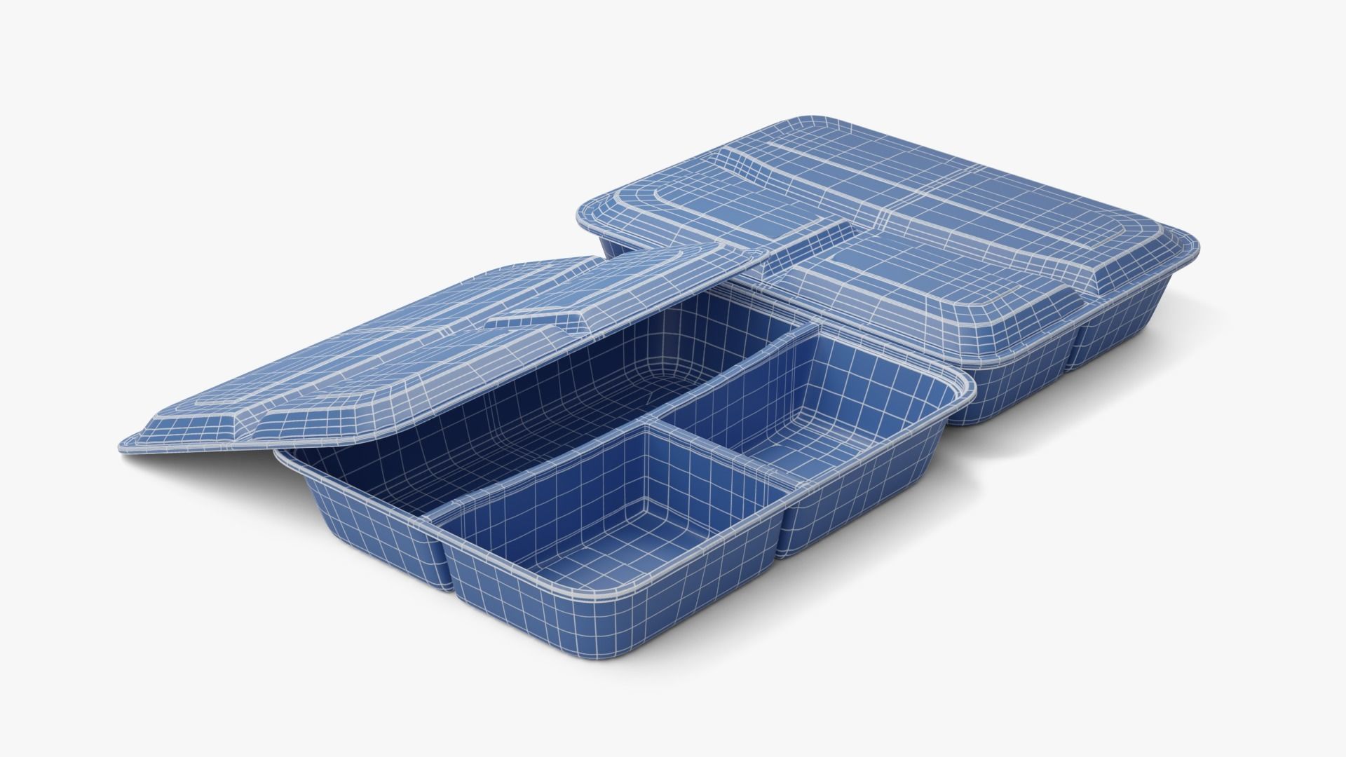 Rectangle Meal Prep Container 3D model_17