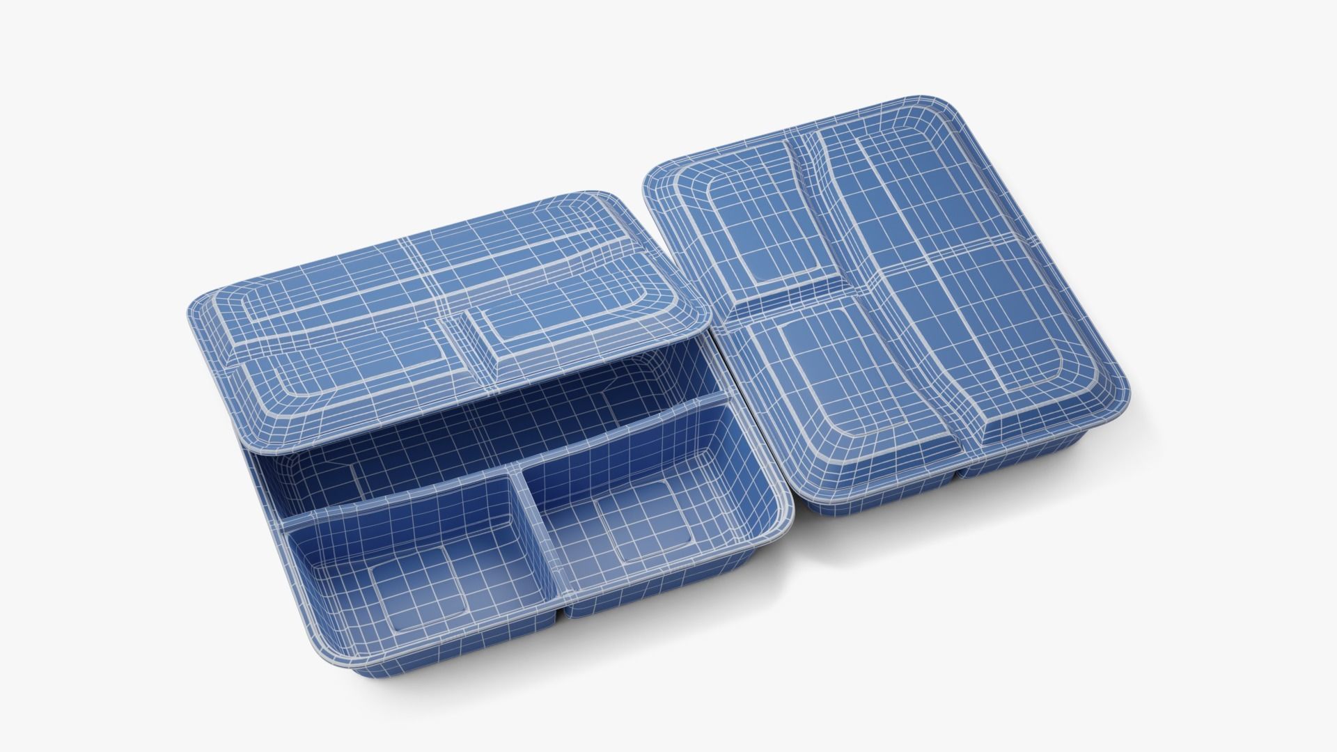 Rectangle Meal Prep Container 3D model_20