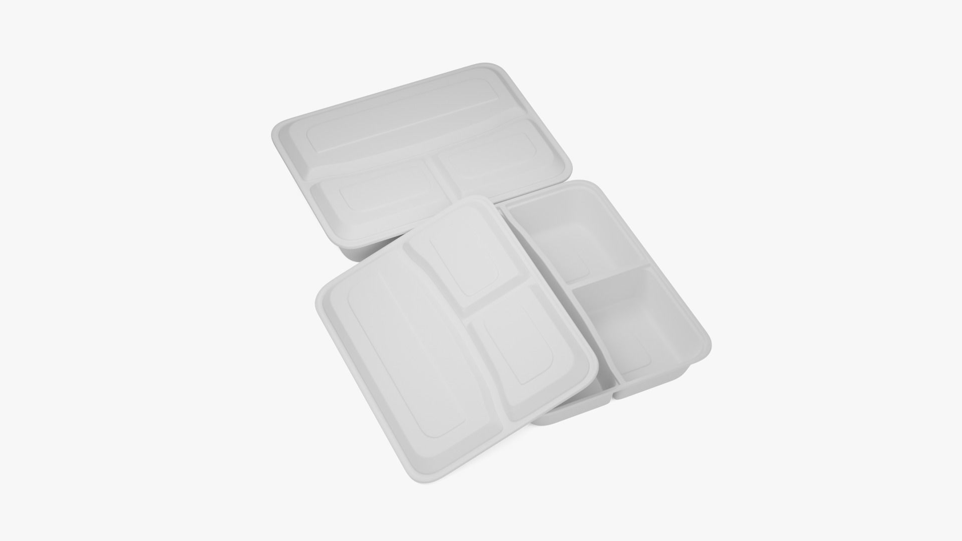 Rectangle Meal Prep Container 3D model_11
