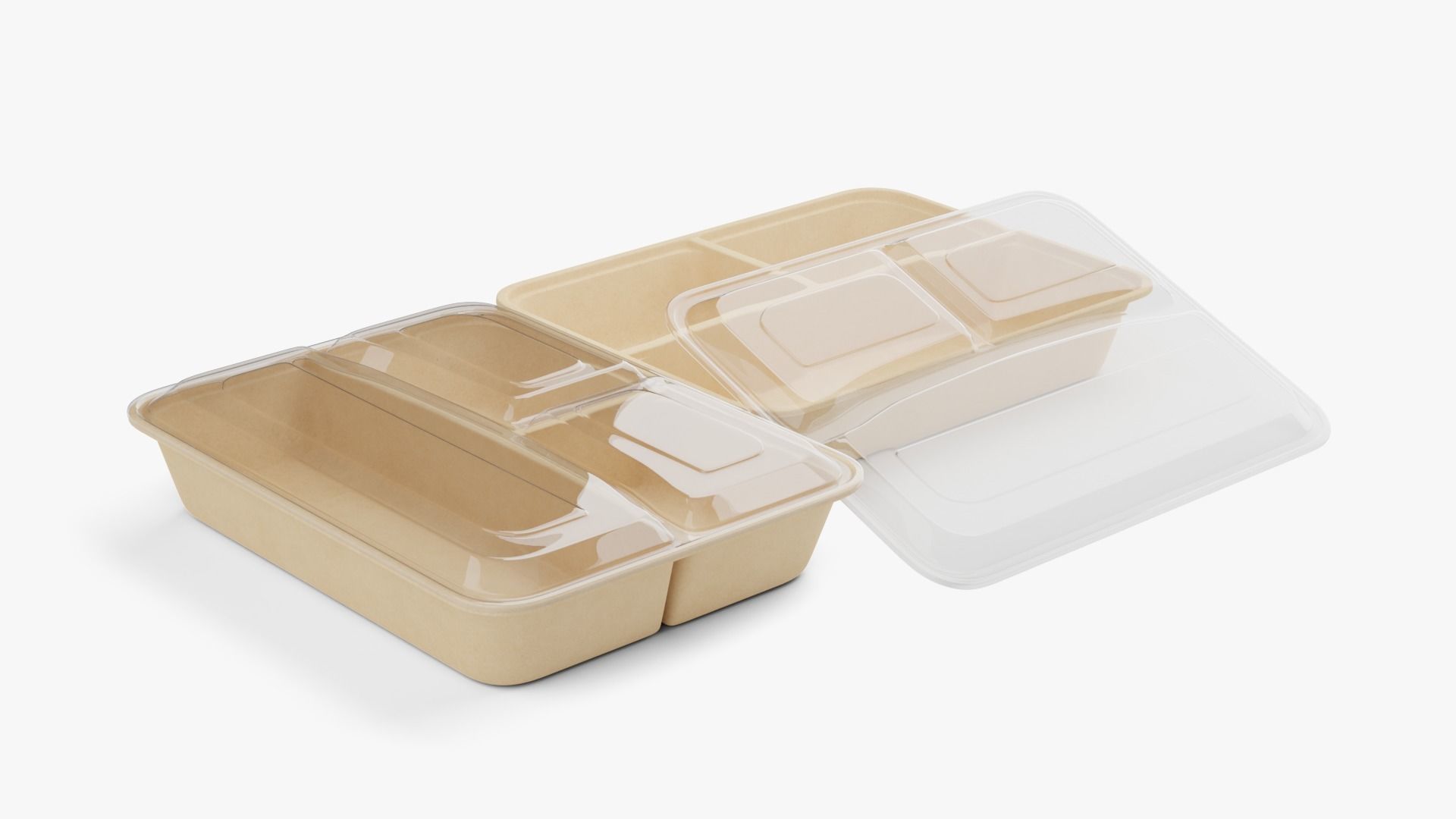 Rectangle Meal Prep Container 3D model_1