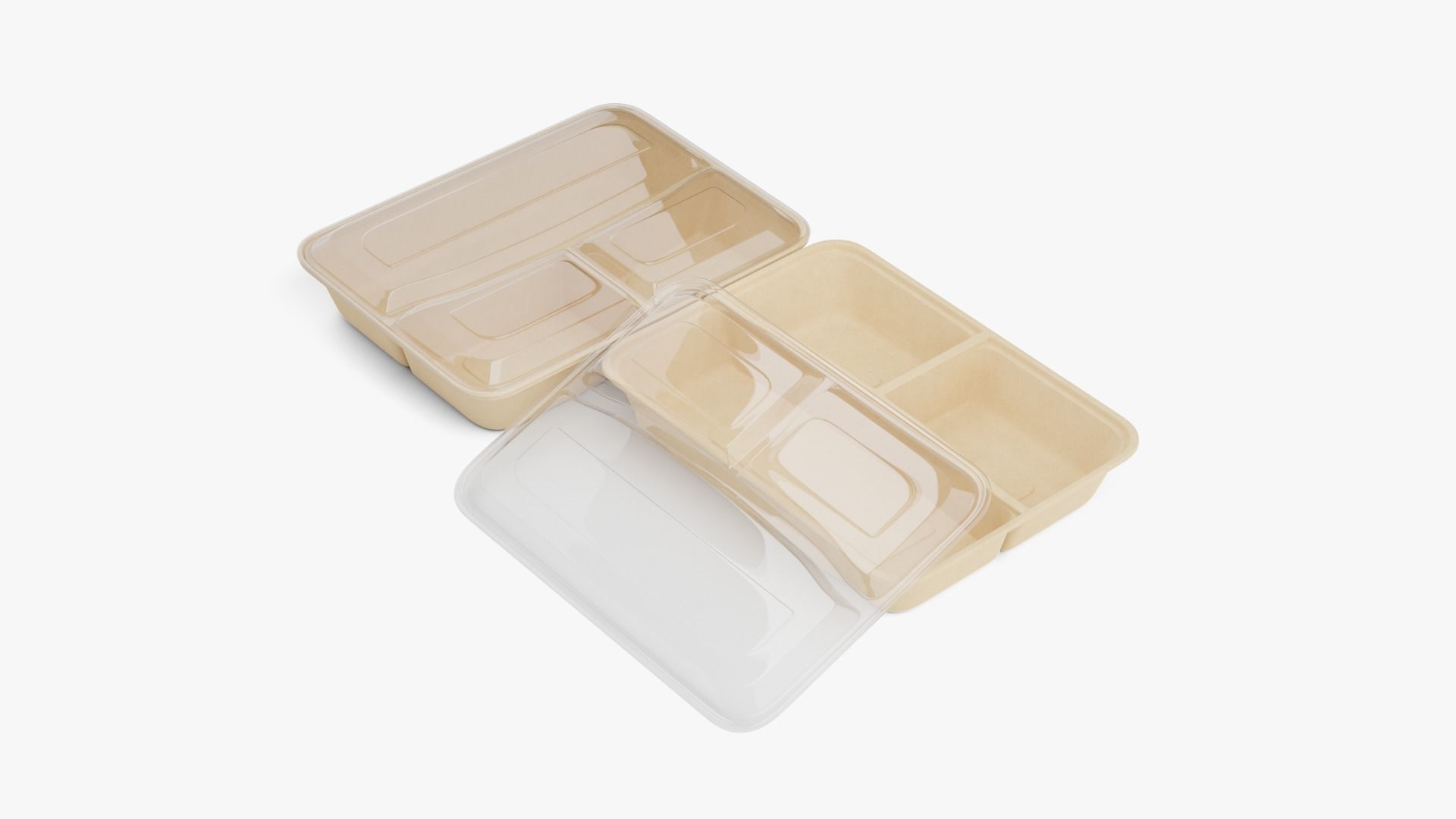 Rectangle Meal Prep Container 3D model_6