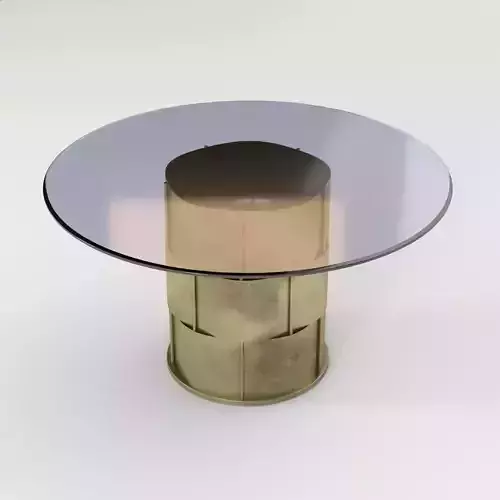 Worlds Away Amanda Gold Leafed dining table