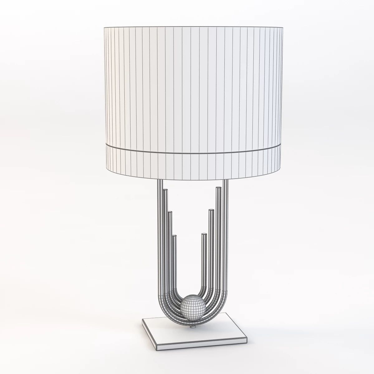 Wings Table Lamp Losh Design 3D model_8