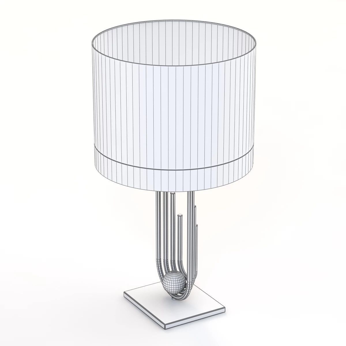 Wings Table Lamp Losh Design 3D model_7