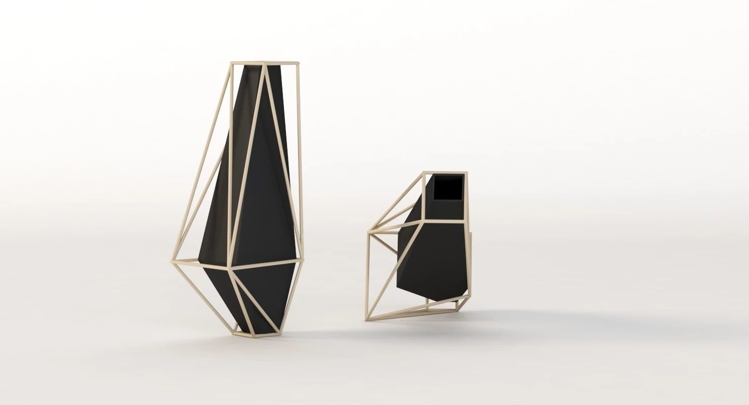 Union Suiza Vases Centerpiece Table Decoration Items 3D model_2