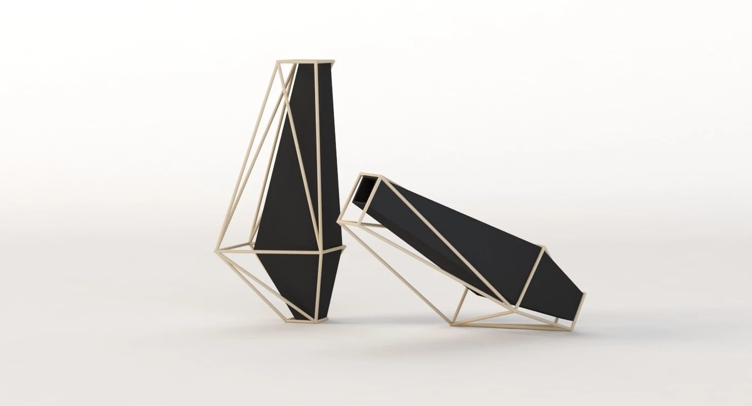 Union Suiza Vases Centerpiece Table Decoration Items 3D model_22