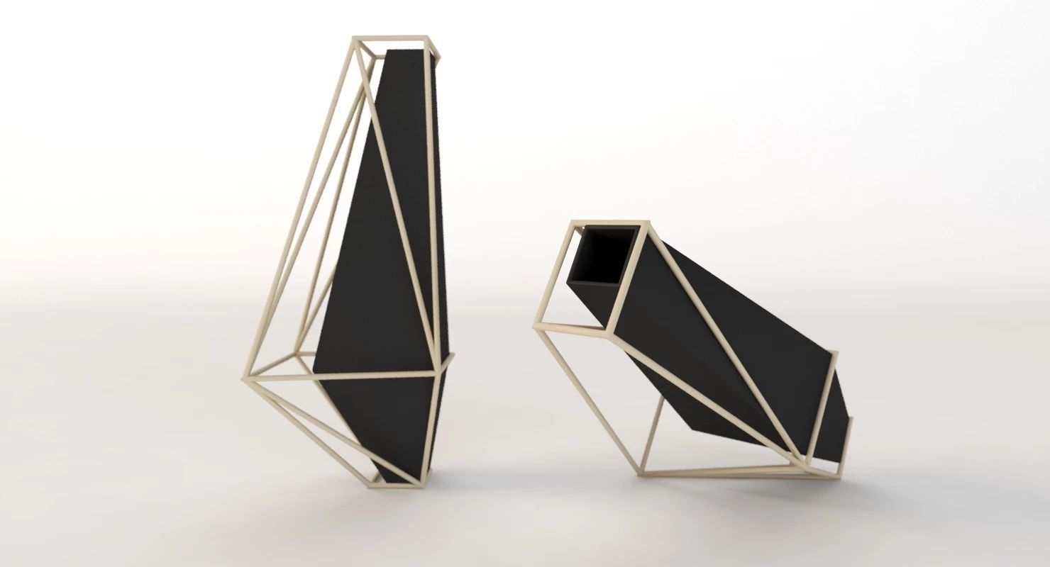 Union Suiza Vases Centerpiece Table Decoration Items 3D model_26