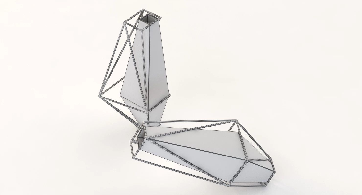 Union Suiza Vases Centerpiece Table Decoration Items 3D model_25