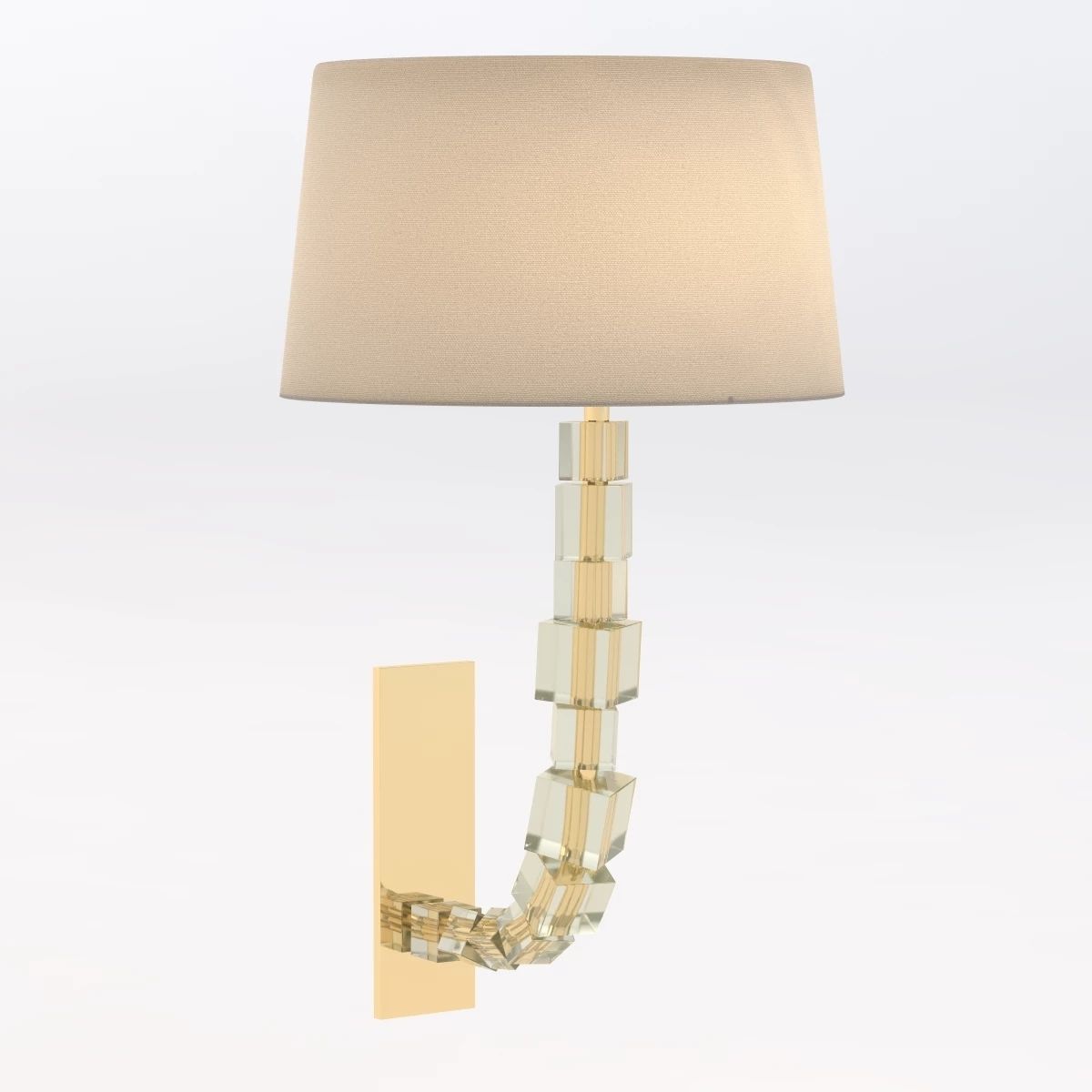 TWL27S Small Lartigue Wall Sconce 3D model_1