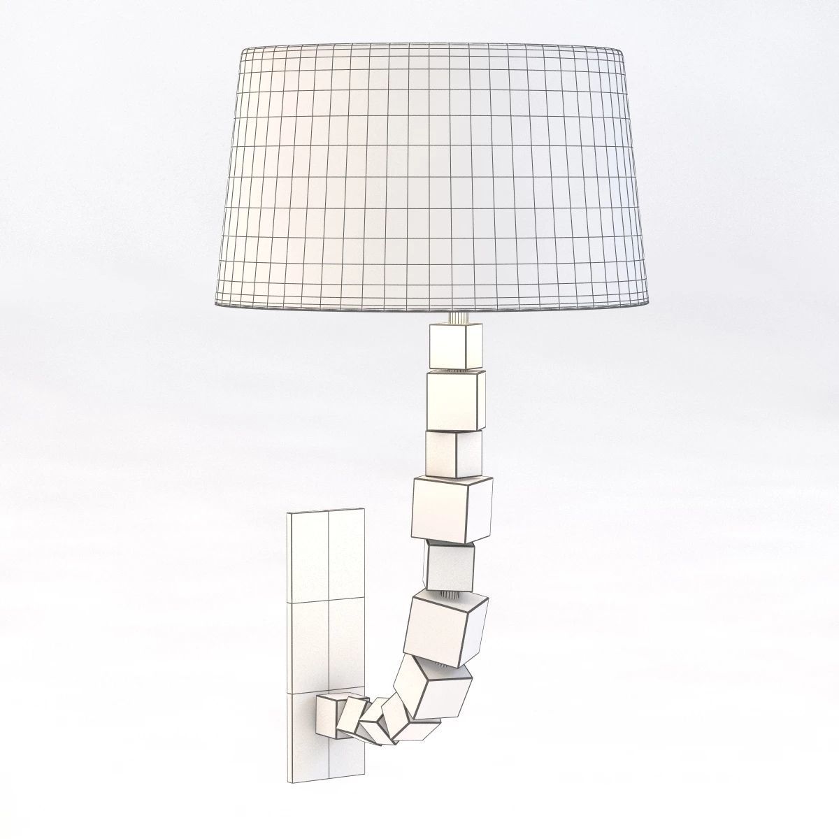 TWL27S Small Lartigue Wall Sconce 3D model_2