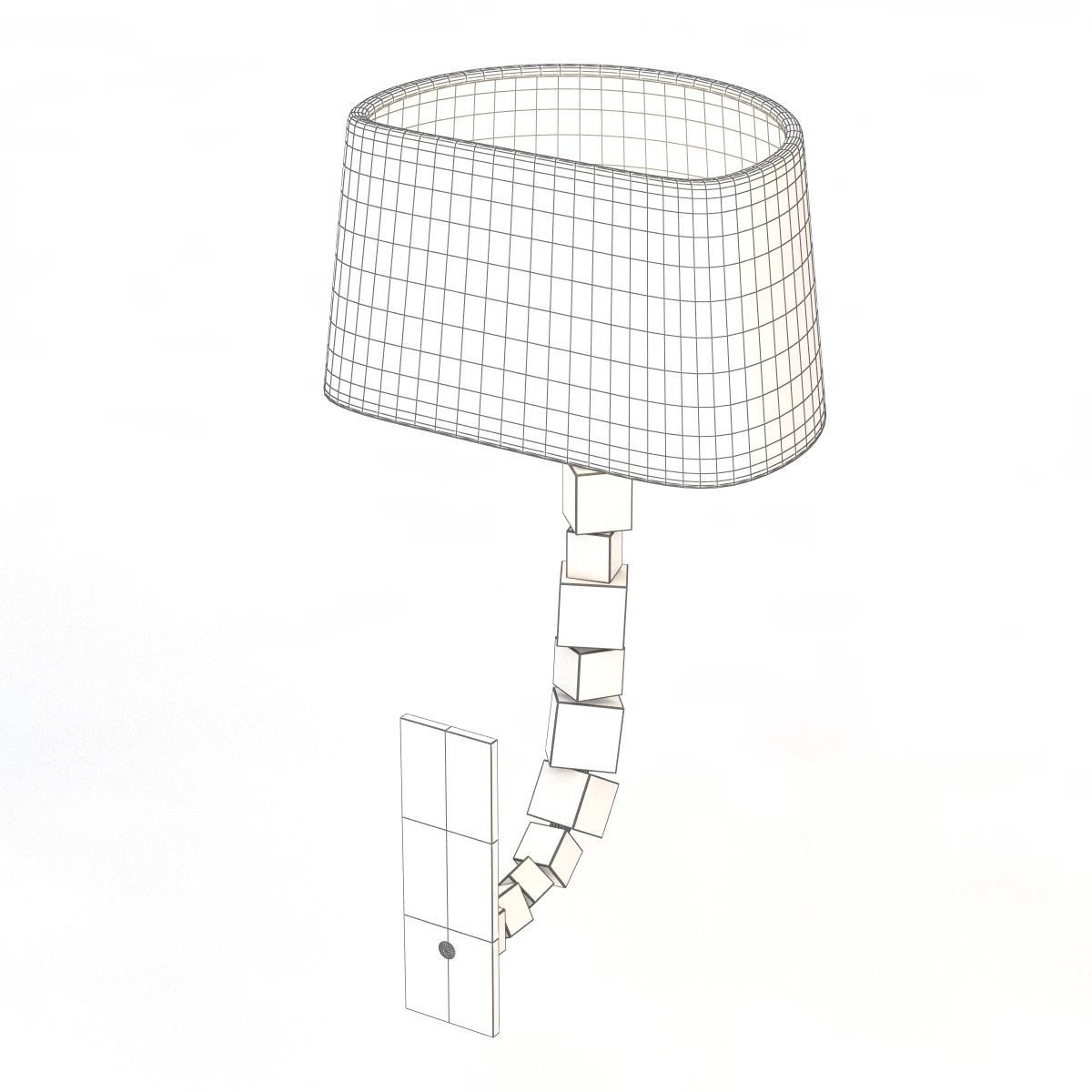 TWL27S Small Lartigue Wall Sconce 3D model_5