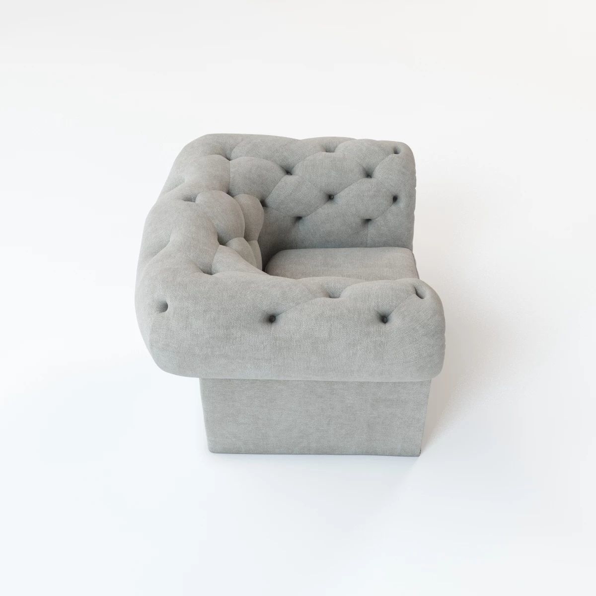 Tufted Armchair 3D model_6
