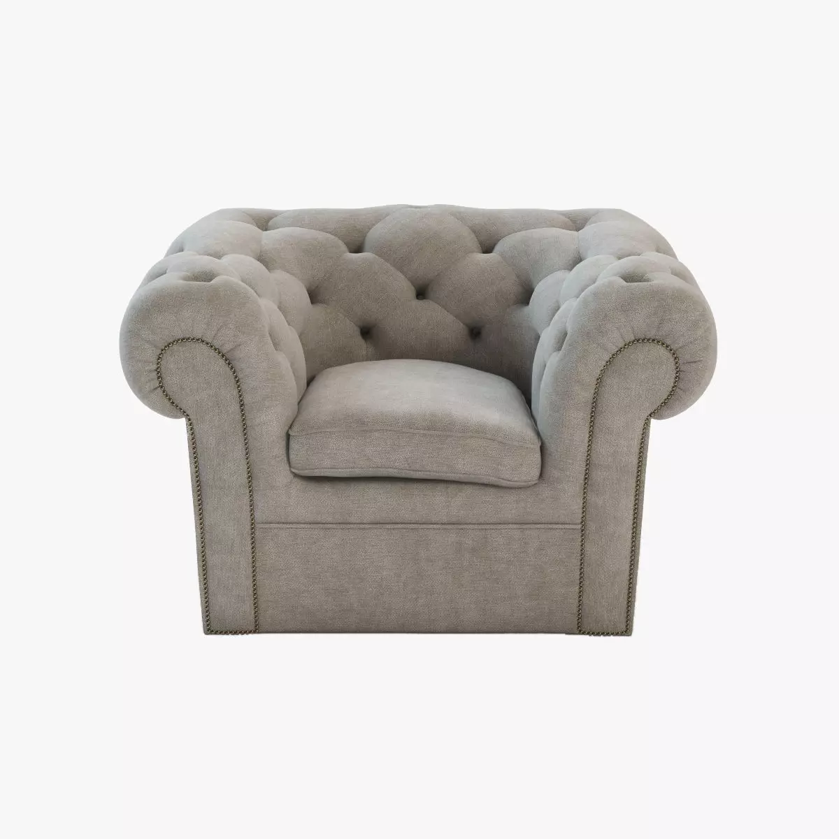 Tufted Armchair 3D model_0