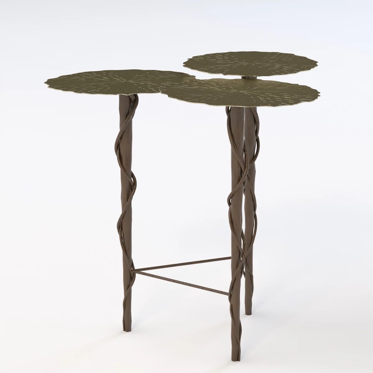 Trois Lily Pad Table 3D model_3